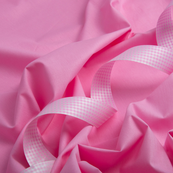 Тканина бязь ранфорс для постільної білизни, бавовна 130 гр/м2, 240 см V-12 рожевий, фото 3 Тканина бязь ранфорс для постільної білизни, бавовна 130 гр/м2, 240 см V-12 рожевий, фото 3