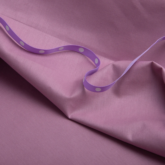 Тканина бязь ранфорс для постільної білизни, бавовна 130 гр/м2, 240 см V-120 фрез лілова, фото 3