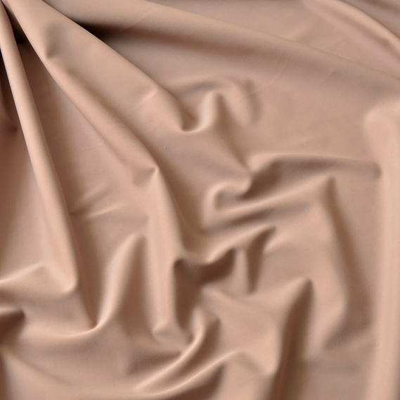 Ткань трикотаж Біфлекс матовий 194 гр/м2, еластична для купальників, леггінсов, спортивного одягу V-92 (1087) сіро бежевий, фото 2 Ткань трикотаж Біфлекс матовий 194 гр/м2, еластична для купальників, леггінсов, спортивного одягу V-92 (1087) сіро бежевий, фото 2