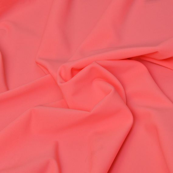 Ткань трикотаж Бифлекс матовый 194 гр/м2, эластичная для купальников, леггинсов, спортивной одежды світлий корал, фото 1