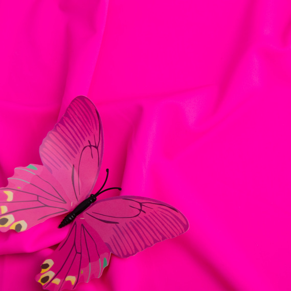 Ткань трикотаж Біфлекс матовий 194 гр/м2, еластична для купальників, леггінсов, спортивного одягу V-87 (1395) неон рожевий, фото 3 Ткань трикотаж Біфлекс матовий 194 гр/м2, еластична для купальників, леггінсов, спортивного одягу V-87 (1395) неон рожевий, фото 3