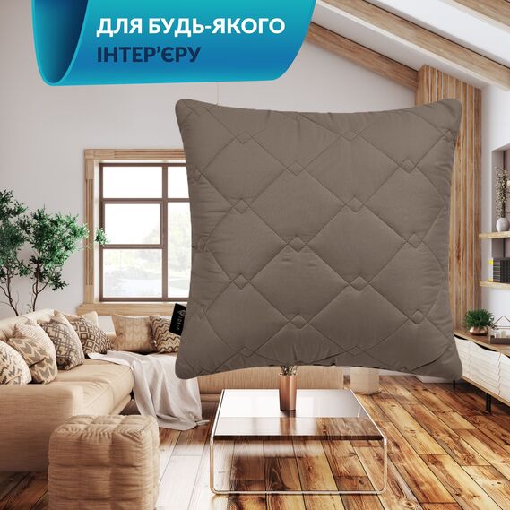 Подушка декоративная CUBE ТМ IDEIA 45*45 см шоколад, фото 5