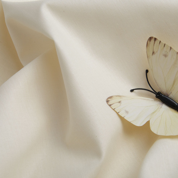 Ткань бязь ранфорс для постельного белья, хлопок 130 гр/м2, 240 см V-3 крем, фото 3