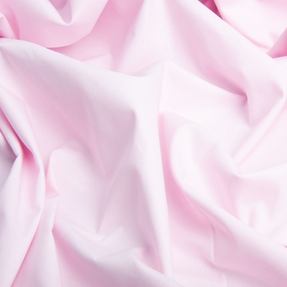 Тканина бязь ранфорс для постільної білизни, бавовна 130 гр/м2, 240 см V-43 ніжно рожева, фото 2
