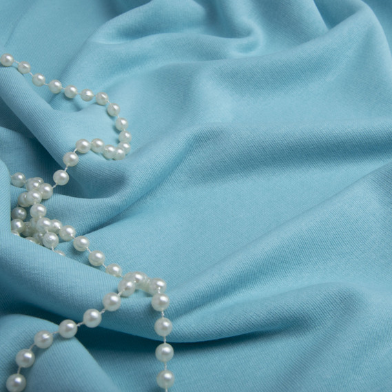 Ткань трикотаж трехнитка Сезон ментол, фото 3