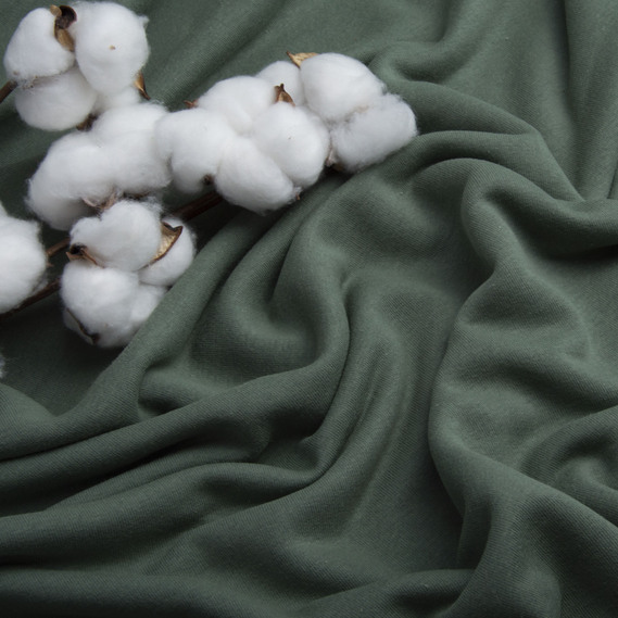 Ткань трикотаж трехнитка Сезон темна олива, фото 3