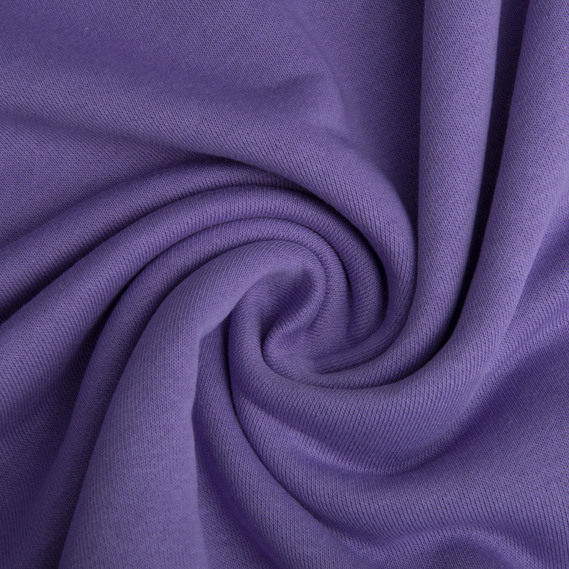 Ткань трикотаж трехнитка на флисе бузок, фото 1