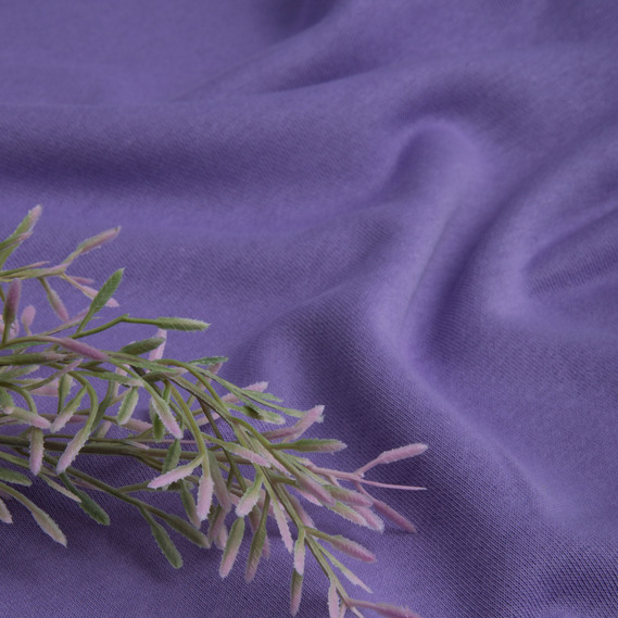 Ткань трикотаж трехнитка на флисе бузок, фото 3