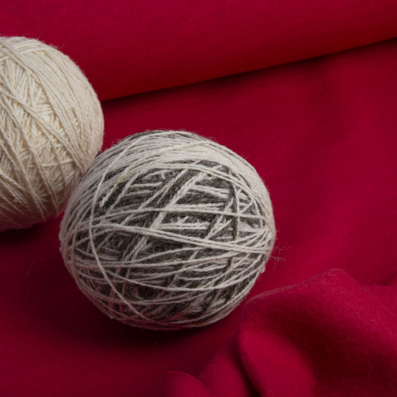 Ткань трикотаж трехнитка на флисе червоний , фото 3