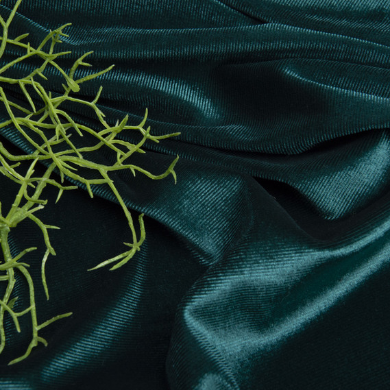 Ткань Велюр, стрейч однотонный Li, ткань костюмная, плательная бархатная, велюр малахіт, фото 3