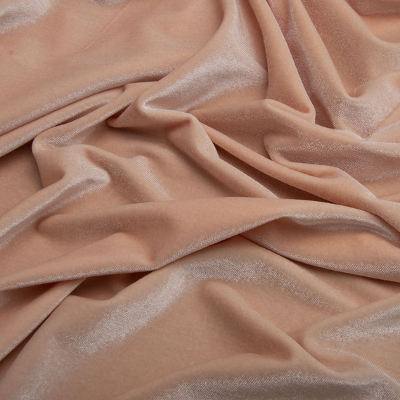 The velor fabric is monophonic ніжний абрикос, фото 2