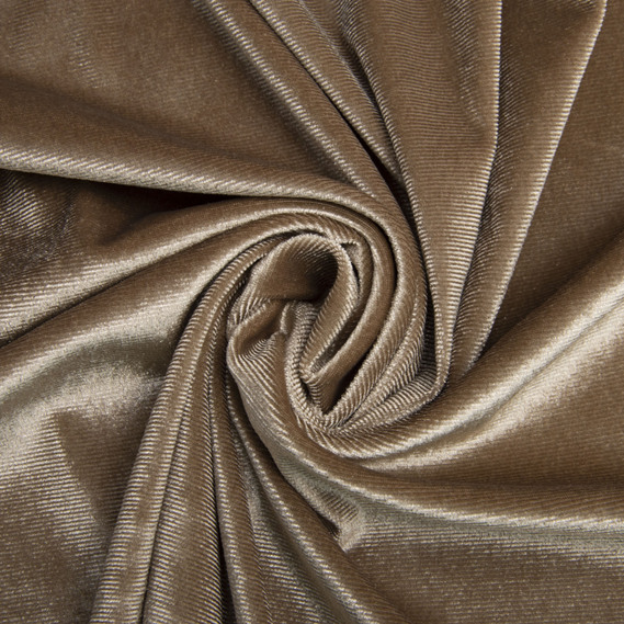 Тканина Велюр стрейч однотонний, тканина костюмна, платтяна оксамитова, оксамит олива , фото 1