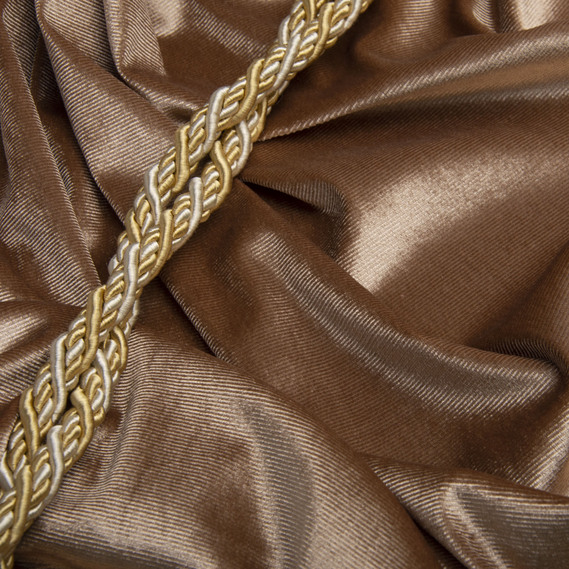 Тканина Велюр стрейч однотонний, тканина костюмна, платтяна оксамитова, оксамит золото, фото 3