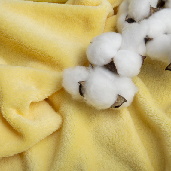 Ткань махровая Велсофт  світло жовтий, фото 3