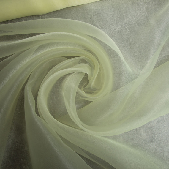 Ткань органза лимон пастель, фото 1