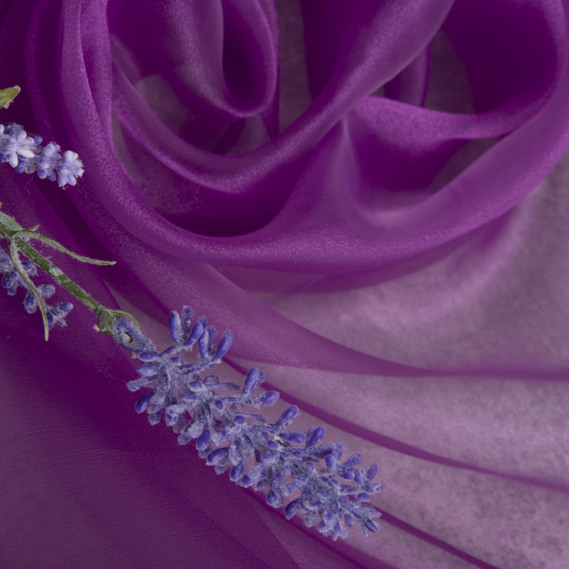 Ткань органза гіацинт, фото 3