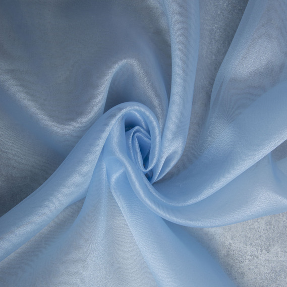 Ткань органза ніжно блакитна, фото 1