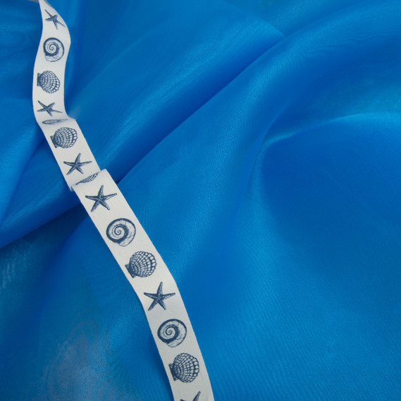 Ткань органза лазурна, фото 3