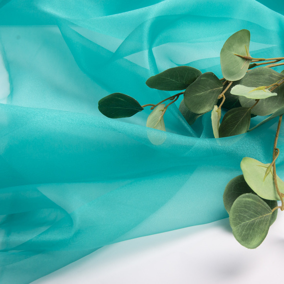 Ткань органза бірюза, фото 3