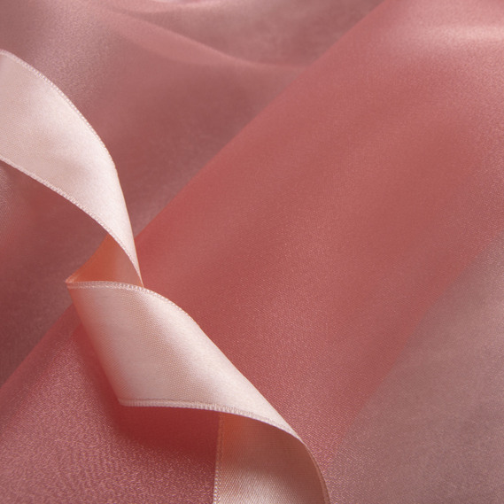 Ткань органза персик, фото 3