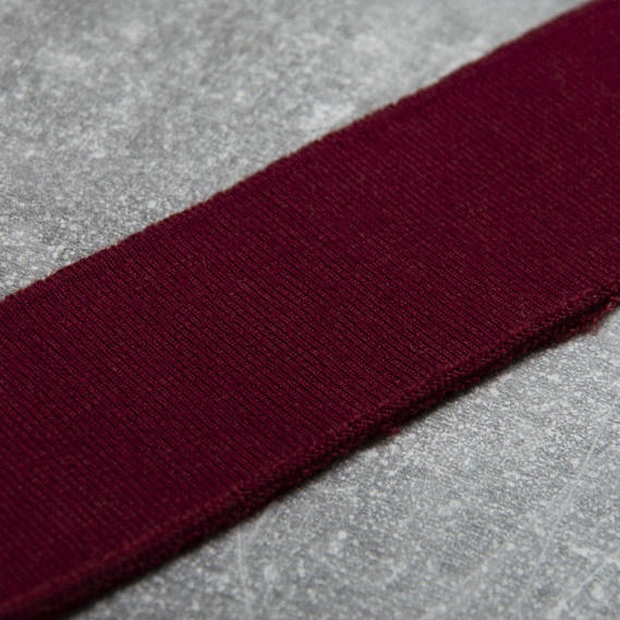 Манжет трикотажный довяз для рукавов и воротников 5,5 см бордо, фото 1 Манжет трикотажный довяз для рукавов и воротников 5,5 см бордо, фото 1