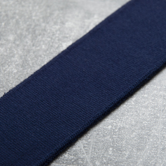 Манжет трикотажный довяз для рукавов и воротников 5,5 см т/синій, фото 2 Манжет трикотажный довяз для рукавов и воротников 5,5 см т/синій, фото 2