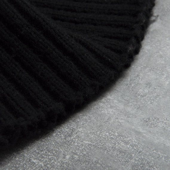 Манжет трикотажный довяз для рукавов и воротников рюш чорний, фото 3 Манжет трикотажный довяз для рукавов и воротников рюш чорний, фото 3