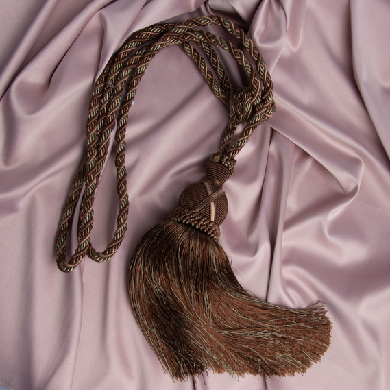 Подхват кисть для штор Глобус зелено/корич, фото 1 Подхват кисть для штор Глобус зелено/корич, фото 1