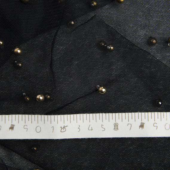 Cітка WT-18751 перли чорна/золото, фото 4