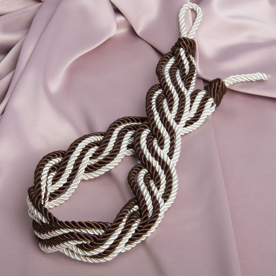 Китиці Косичка V- крем шоколад, фото 2 Китиці Косичка V- крем шоколад, фото 2