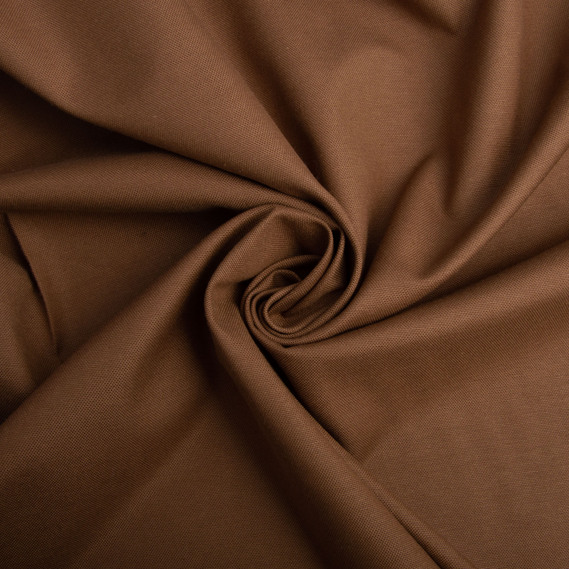 Тканина декоративна бавовна з водовідштовхувальним просоченням, 180 см, 215 гр/м2, для скатертин, штор, декору DRK-7447 коричневий, фото 1