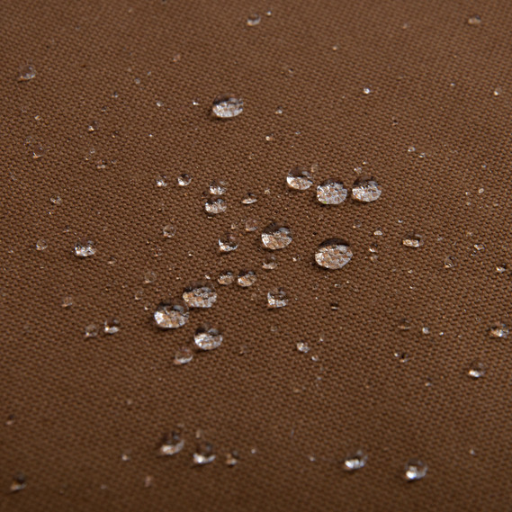 Тканина декоративна бавовна з водовідштовхувальним просоченням, 180 см, 215 гр/м2, для скатертин, штор, декору DRK-7447 коричневий, фото 4