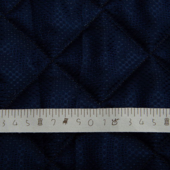Підкладка стьобана ромб жаккард т/синій, фото 3 Підкладка стьобана ромб жаккард т/синій, фото 3