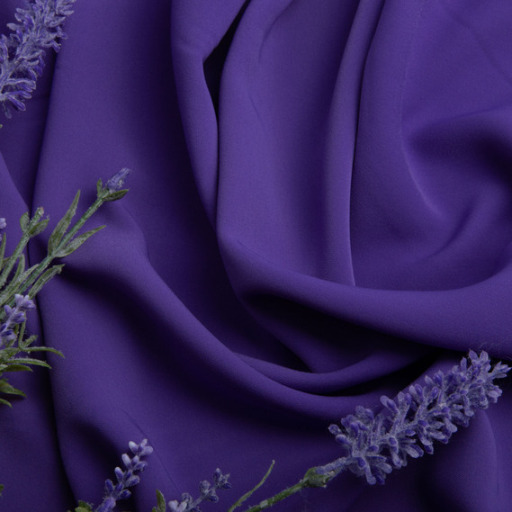 Ткань костюмная креп Kristal пурпур, фото 3