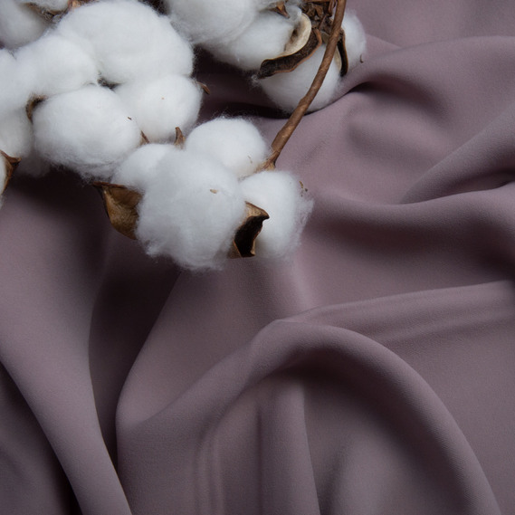 Ткань костюмная креп Kristal мокко, фото 3