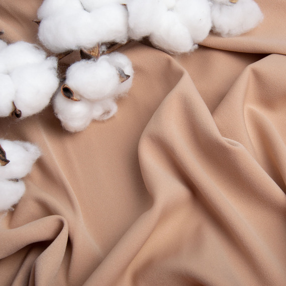 Alex suit fabric, 150 cm wide, 228 g/m², suitable for clothing, dresses, suits, and skirts світлий беж, фото 3