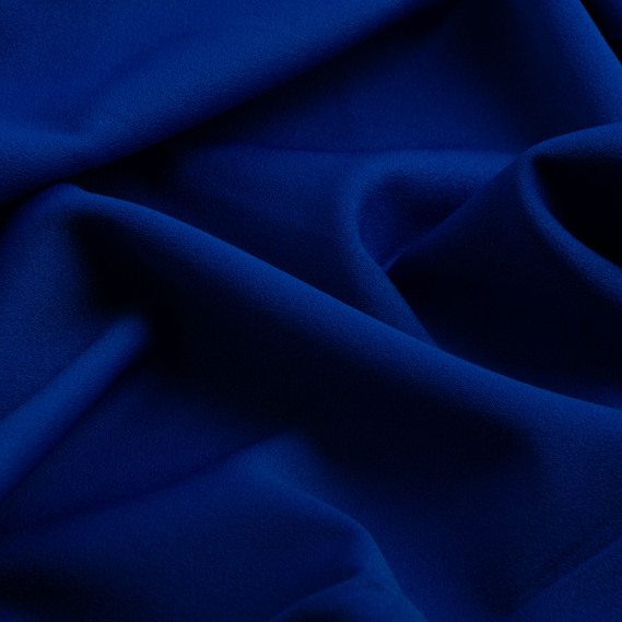 Тканина костюмна Alex, 150 см, 228 гр/м2, для одягу, плаття, костюмів, спідниць електрик, фото 2