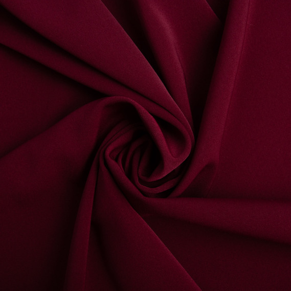 Тканина костюмна Alex, 150 см, 228 гр/м2, для одягу, плаття, костюмів, спідниць бордо, фото 1