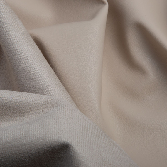 Тканина штучна шкіра на замші крем , фото 2