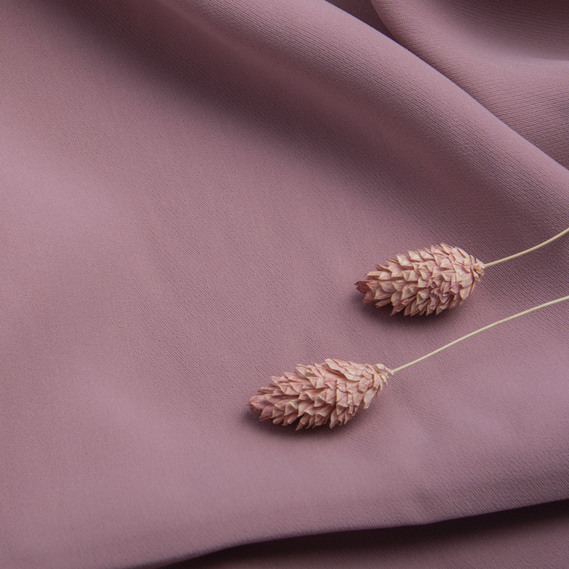 Тканина костюмна Barbie креп, 145 см, 228 гр/м2, для одягу, плаття, костюмів, спідниць пудра, фото 3