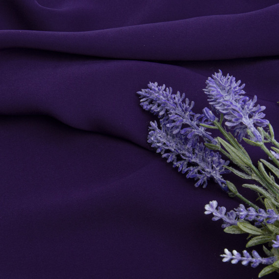 Тканина костюмна Barbie креп, 145 см, 228 гр/м2, для одягу, плаття, костюмів, спідниць фіолет, фото 3