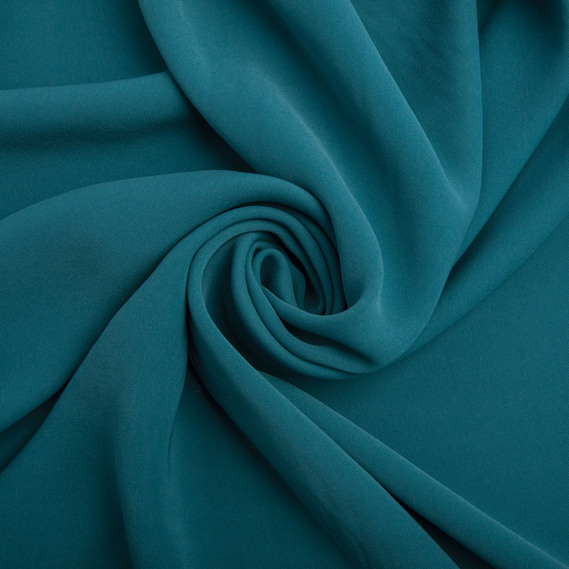 Barbie crepe suit fabric, 145 cm wide, 228 g/m², suitable for clothing, dresses, suits, and skirts мор хвиля, фото 1