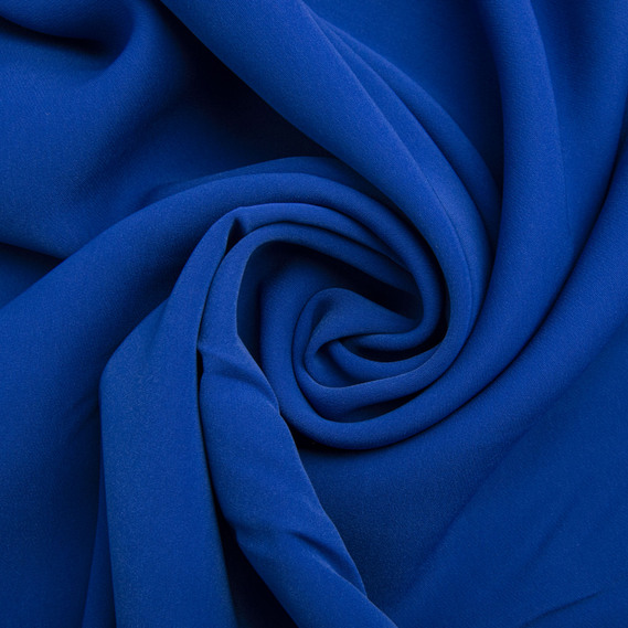 Barbie crepe suit fabric, 145 cm wide, 228 g/m², suitable for clothing, dresses, suits, and skirts електрик, фото 1 Barbie crepe suit fabric, 145 cm wide, 228 g/m², suitable for clothing, dresses, suits, and skirts електрик, фото 1