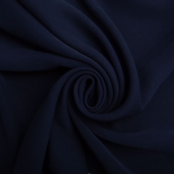Тканина костюмна Barbie креп, 145 см, 228 гр/м2, для одягу, плаття, костюмів, спідниць темно синя, фото 1 Тканина костюмна Barbie креп, 145 см, 228 гр/м2, для одягу, плаття, костюмів, спідниць темно синя, фото 1