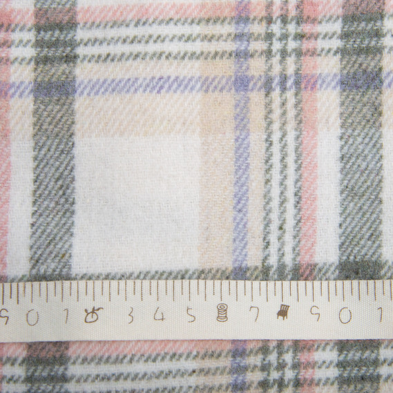 Тканина костюмна Клітина молоко, фото 4