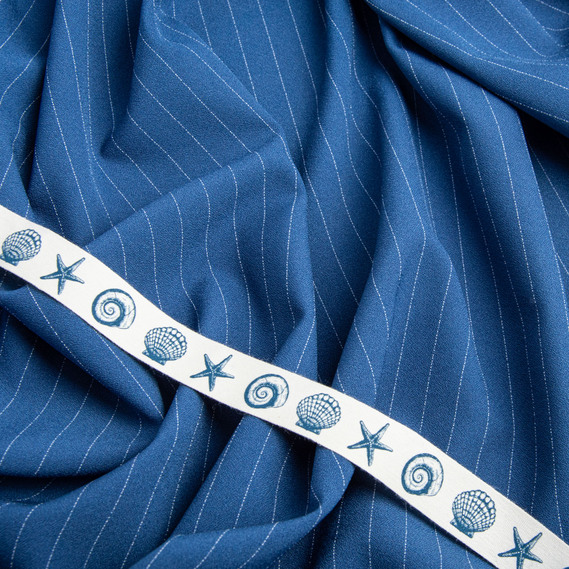 Suit fabric DTX-3461 AHRI stripe денім, фото 3