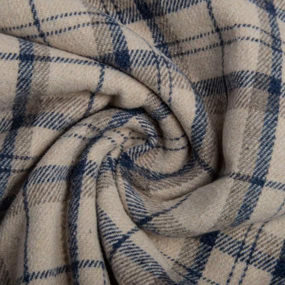 Тканина костюмна Клітина беж, фото 1 Тканина костюмна Клітина беж, фото 1