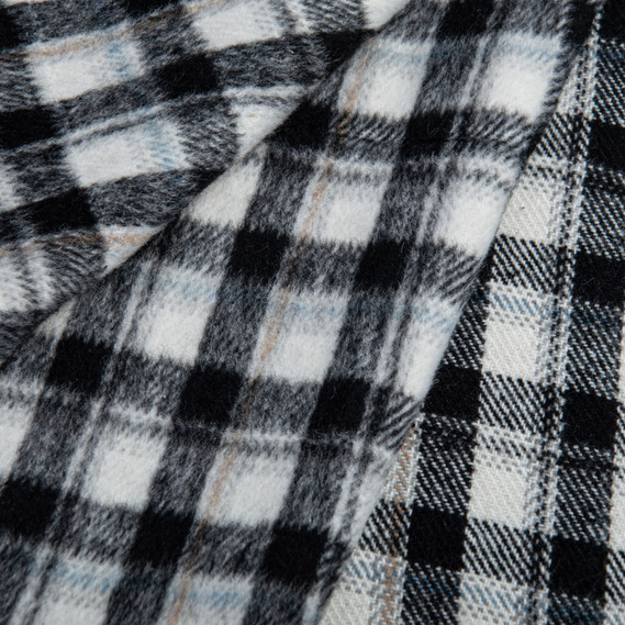 Тканина костюмна Клітина  сіро чорна, фото 2 Тканина костюмна Клітина  сіро чорна, фото 2