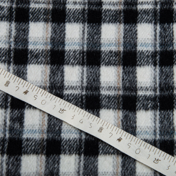 Тканина костюмна Клітина  сіро чорна, фото 4 Тканина костюмна Клітина  сіро чорна, фото 4