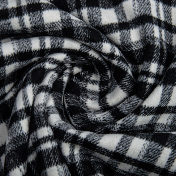 Тканина костюмна Клітина чорно біла, фото 1 Тканина костюмна Клітина чорно біла, фото 1